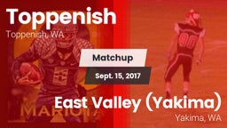 Matchup: Toppenish High vs. East Valley  (Yakima) 2017