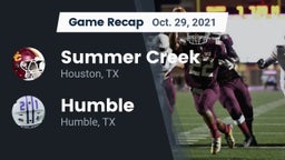 Recap: Summer Creek  vs. Humble  2021