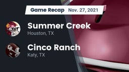 Recap: Summer Creek  vs. Cinco Ranch  2021