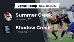 Recap: Summer Creek  vs. Shadow Creek  2022