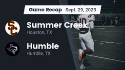 Recap: Summer Creek  vs. Humble  2023