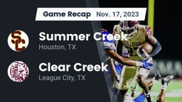 Recap: Summer Creek  vs. Clear Creek  2023
