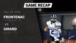 Recap: Frontenac  vs. Girard  2016