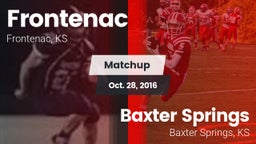 Matchup: Frontenac High vs. Baxter Springs   2016