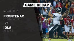 Recap: Frontenac  vs. Iola  2016