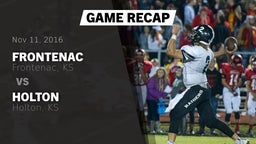 Recap: Frontenac  vs. Holton  2016