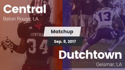 Matchup: Central  vs. Dutchtown  2017