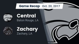 Recap: Central  vs. Zachary  2017