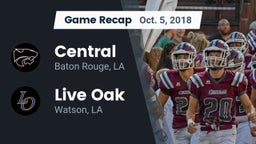 Recap: Central  vs. Live Oak  2018