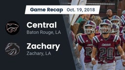 Recap: Central  vs. Zachary  2018
