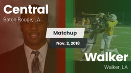 Matchup: Central  vs. Walker  2018