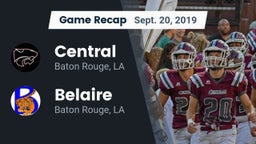 Recap: Central  vs. Belaire  2019