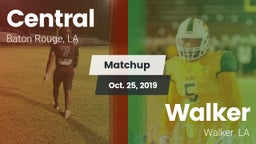 Matchup: Central  vs. Walker  2019