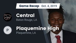 Recap: Central  vs. Plaquemine High 2019