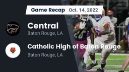 Recap: Central  vs. Catholic High of Baton Rouge 2022