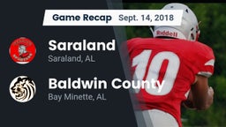 Recap: Saraland  vs. Baldwin County  2018