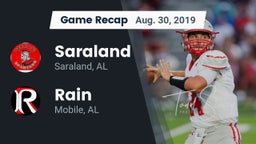 Recap: Saraland  vs. Rain  2019