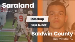 Matchup: Saraland  vs. Baldwin County  2019