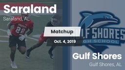 Matchup: Saraland  vs. Gulf Shores  2019