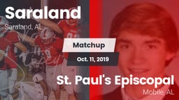 Matchup: Saraland  vs. St. Paul's Episcopal  2019