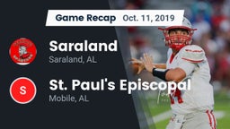 Recap: Saraland  vs. St. Paul's Episcopal  2019