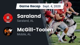 Recap: Saraland  vs. McGill-Toolen  2020