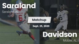 Matchup: Saraland  vs. Davidson  2020