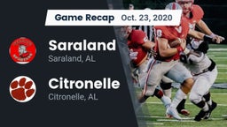 Recap: Saraland  vs. Citronelle  2020