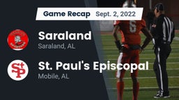 Recap: Saraland  vs. St. Paul's Episcopal  2022