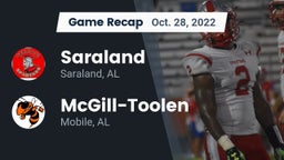 Recap: Saraland  vs. McGill-Toolen  2022