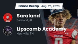 Recap: Saraland  vs. Lipscomb Academy 2023