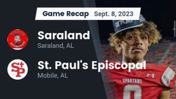 Recap: Saraland  vs. St. Paul's Episcopal  2023