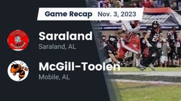 Recap: Saraland  vs. McGill-Toolen  2023