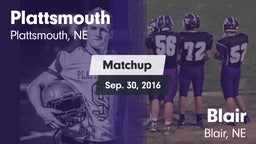 Matchup: Plattsmouth High vs. Blair  2016
