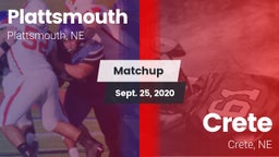 Matchup: Plattsmouth High vs. Crete  2020