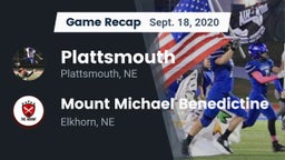 Recap: Plattsmouth  vs. Mount Michael Benedictine 2020