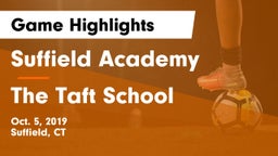 Suffield Academy vs The Taft School Game Highlights - Oct. 5, 2019