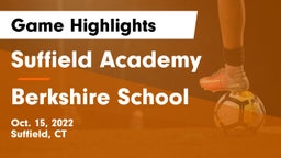 Suffield Academy vs Berkshire  School Game Highlights - Oct. 15, 2022