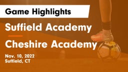 Suffield Academy vs Cheshire Academy  Game Highlights - Nov. 10, 2022