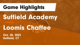 Suffield Academy vs Loomis Chaffee Game Highlights - Oct. 20, 2023