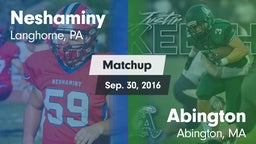 Matchup: Neshaminy High vs. Abington  2016