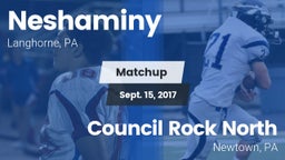 Matchup: Neshaminy High vs. Council Rock North  2017