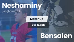 Matchup: Neshaminy High vs. Bensalen 2017