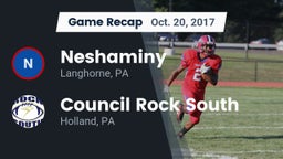 Recap: Neshaminy  vs. Council Rock South  2017