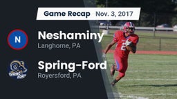 Recap: Neshaminy  vs. Spring-Ford  2017