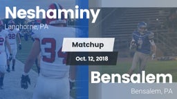 Matchup: Neshaminy High vs. Bensalem  2018