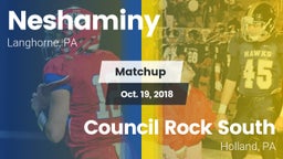Matchup: Neshaminy High vs. Council Rock South  2018
