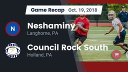 Recap: Neshaminy  vs. Council Rock South  2018
