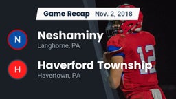 Recap: Neshaminy  vs. Haverford Township  2018