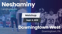 Matchup: Neshaminy High vs. Downingtown West  2019